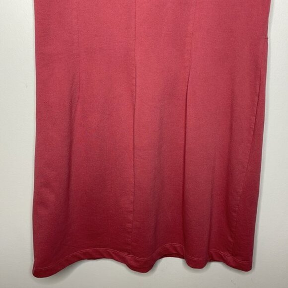 Nine West XXL Mauve Knot Waist Terrycloth Shirt Sleeve Sweatshirt T Shirt Dress - Picture 10 of 10